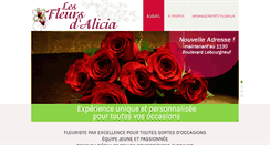 Desktop Screenshot of lesfleursdalicia.com