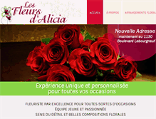 Tablet Screenshot of lesfleursdalicia.com